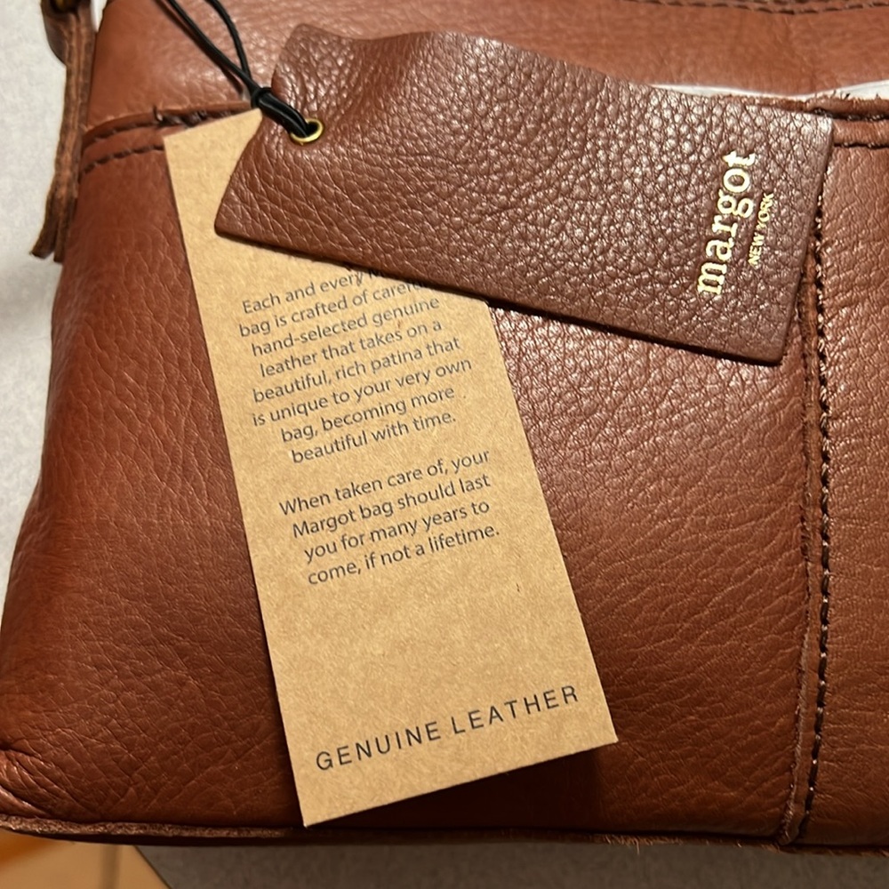 Margot Molly CB Tan Leather Crossbody bag - Picture 10 of 14